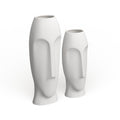 Modern Abstract Faces Vases Set Of 2