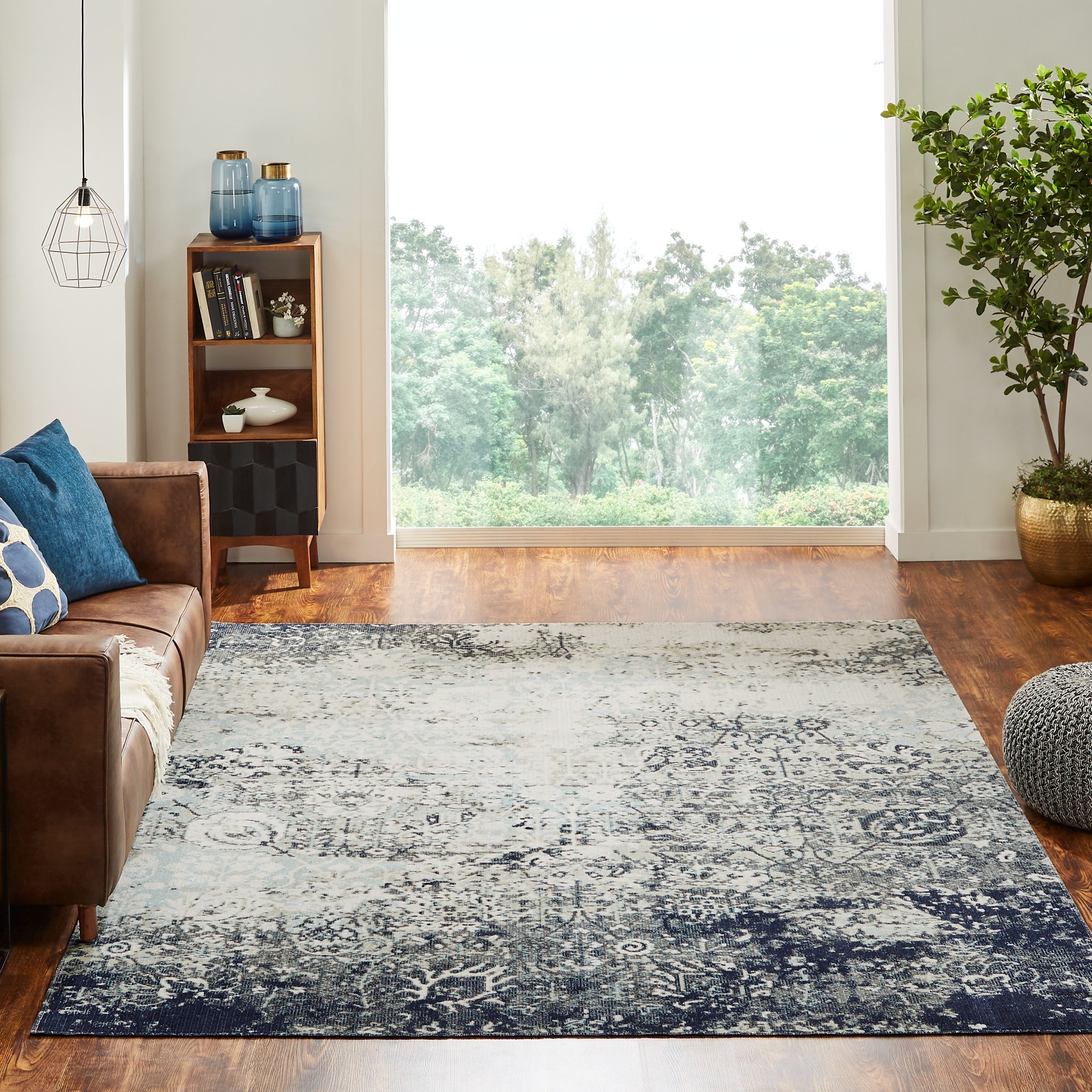 Modern Abstract Indoor Outdoor Area Rug