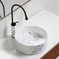 Modern Art Basin Sink Set With Matching Faucet