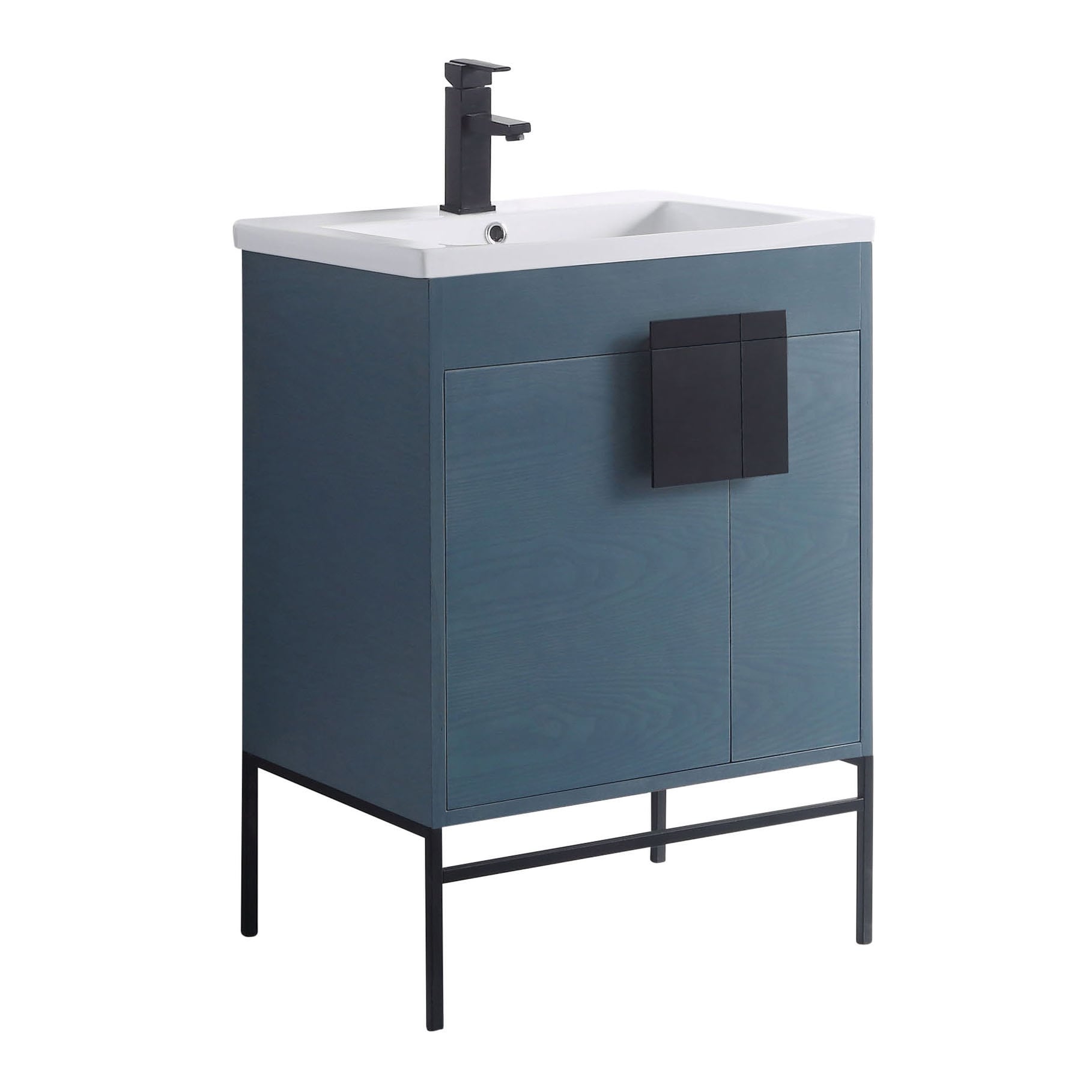 Modern Bathroom Vanity Set Vireous China Sink Top 24