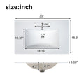 Modern Bathroom Vanity With Ceramic Sink