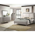 Modern Bed Chest Dresser Mirror 4 Piece Bedroom Set