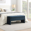 Modern Bed End Bench With Storage Upholstered Large Foot Rest Stool Comfy Window Vanity Bench For Living Room Bedroom