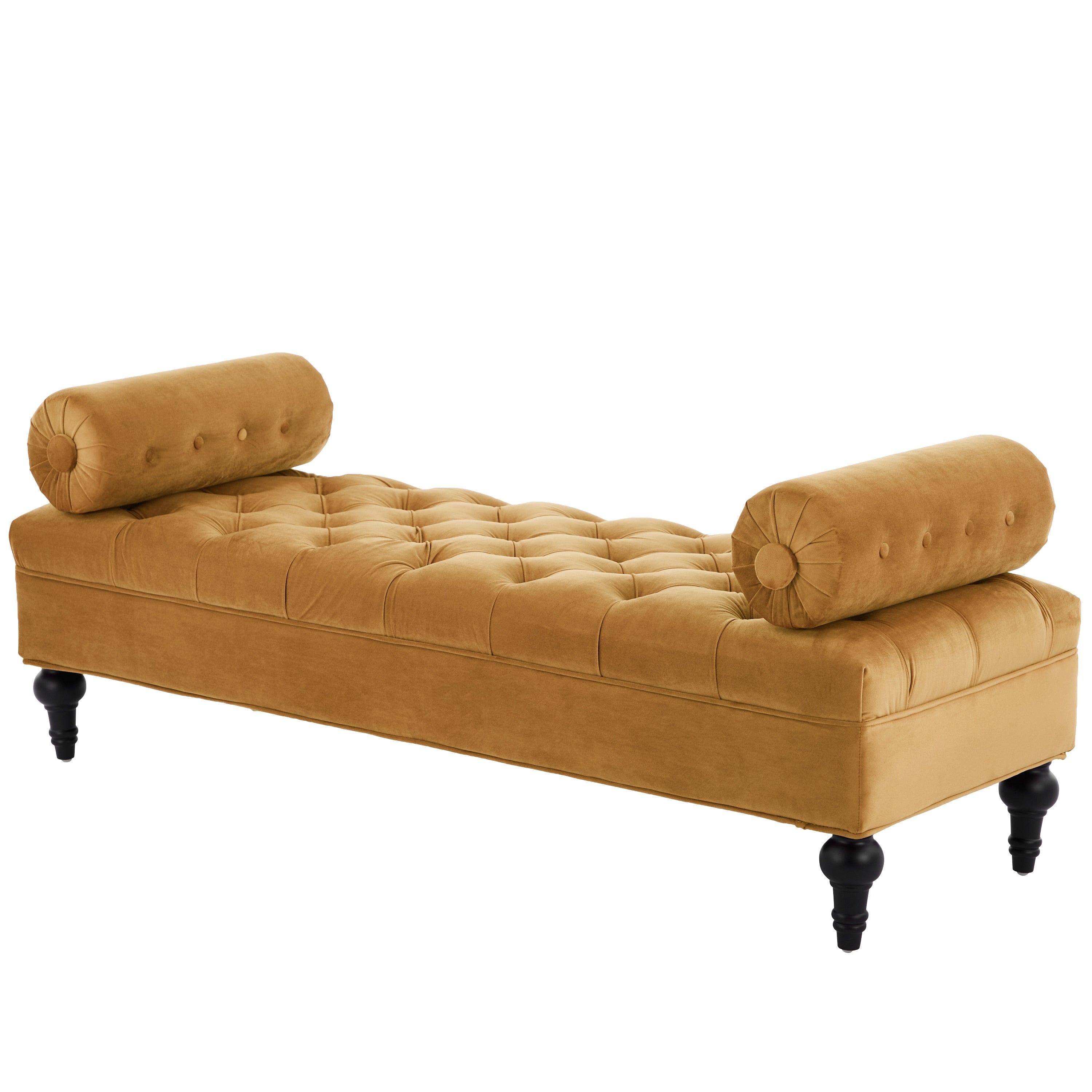 Modern Bedroom Bench Yellow End Of Bed Bench With 2 Detachable Pillows Upholstered Footstool Indoor Bench Lounge Bench