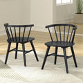 Modern Black Finish Dining Chairs Set