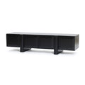 Modern Black Media Console Cabinet 63 Engineered Wood Tv Stand 15.75 H X 63 W X 15.75 D