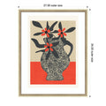 Modern Bloom By Flow Line Wood Framed Wall Art Print