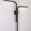 Modern Branch L Tube 2 Light Dimmable 3000K Led Indoor Wall Sconce In Satin Black Or Brushed Brass Finish For Hallway Entryway