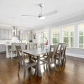 Modern Ceiling Fan With Led Light And Remote Control White