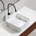 Modern Ceramic Art Basin Sink Set With Textured Surface