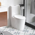 Modern Ceramic One Piece Toilet With Dual Flush By Gdfstudio