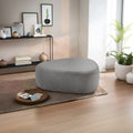 Modern Chenille Soft Rounded Cheese Block Ottoman