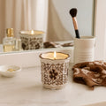 Modern Chinoiserie Ceramic Candle Plumeria Scented 4.0
