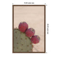 Modern Close Up Cactus In Neutral Tones Natural Light And Soft By Stephanie Klatt Framed Canvas Wall Art