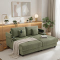 Modern Corduroy Chaise Lounge Sofa By Harper Bright Designs.