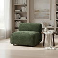 Modern Curved Upholstered Accent Chair Curved Plush Design For Living Room Bedroom