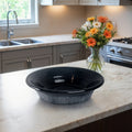 Modern Decorative Bowl With Tapered Shape 18 Blue 18.0