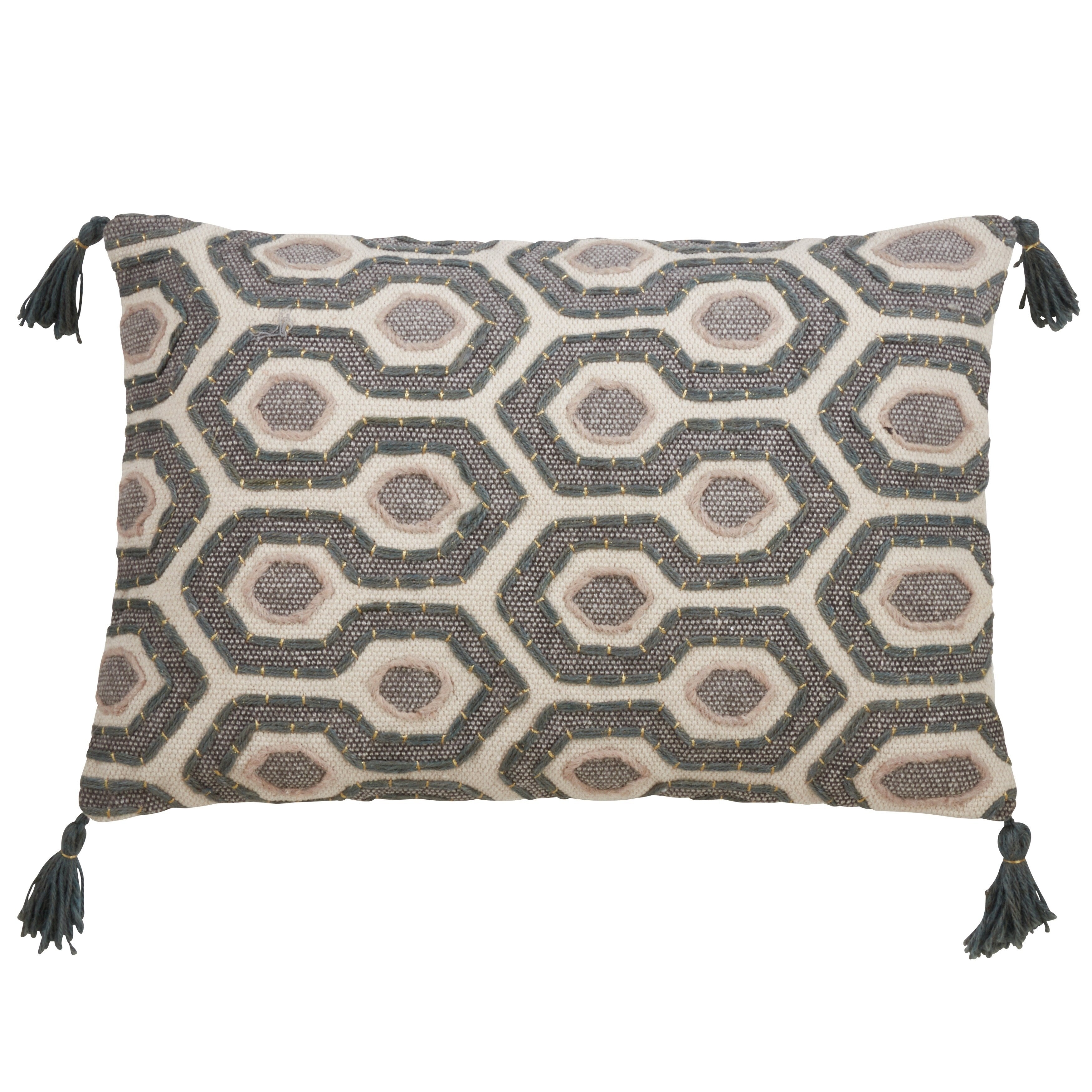 Modern Design Block Print Pillow
