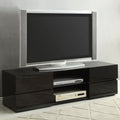Modern Design Glossy Black Entertainment Center Tv Console With Drawers