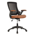 Modern Designs Brown Black Mesh Mid Back Height Adjustable Armrest Task Office Chair