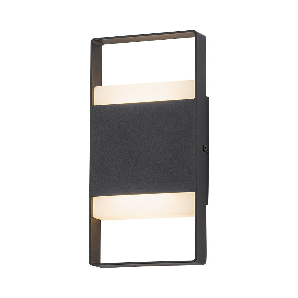 Modern Dimmable Led Outdoor Wall Sconce Rectangular Exterior Light