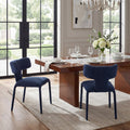 Modern Dining Chairs Set Of 2 18.9 Wx18.5 D Contemporary Fabric Side Chairs
