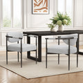 Modern Dining Chairs Set Of 2 Upholstered Dining Chairs With Bronze Iron Frame Accent Armchairs For Kitchen And Restaurant