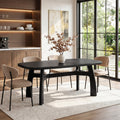 Modern Dining Table For 6 8 63 Inch Solid Fir Wood Kitchen Table