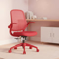 Modern Ergonomic Mesh Office Chair With Adjustable Height Aluminum Base Swivel Folding Arms Guest Manager Computer Chair
