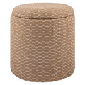 Modern Fabric Round Ottoman