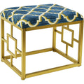 Modern Fabric Upholstered Ottoman With Foam Padding 20 Wide