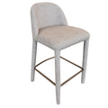 Modern Fabric And Metal 26 Counter Stool Set Of 2