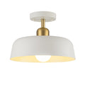 Modern Farmhouse 1 Light 12.6 Metal Semi Flush Mount Ceiling Light Fixture For Porch Hallway Passway
