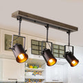 Lnc Wood Close To Ceiling Track Lighting Spotlights 3 Light Track Lights