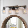 Farmhouse 4 Lights Bathroom Vanity Lighting Wall Sconce W29 Xh9 Xe6