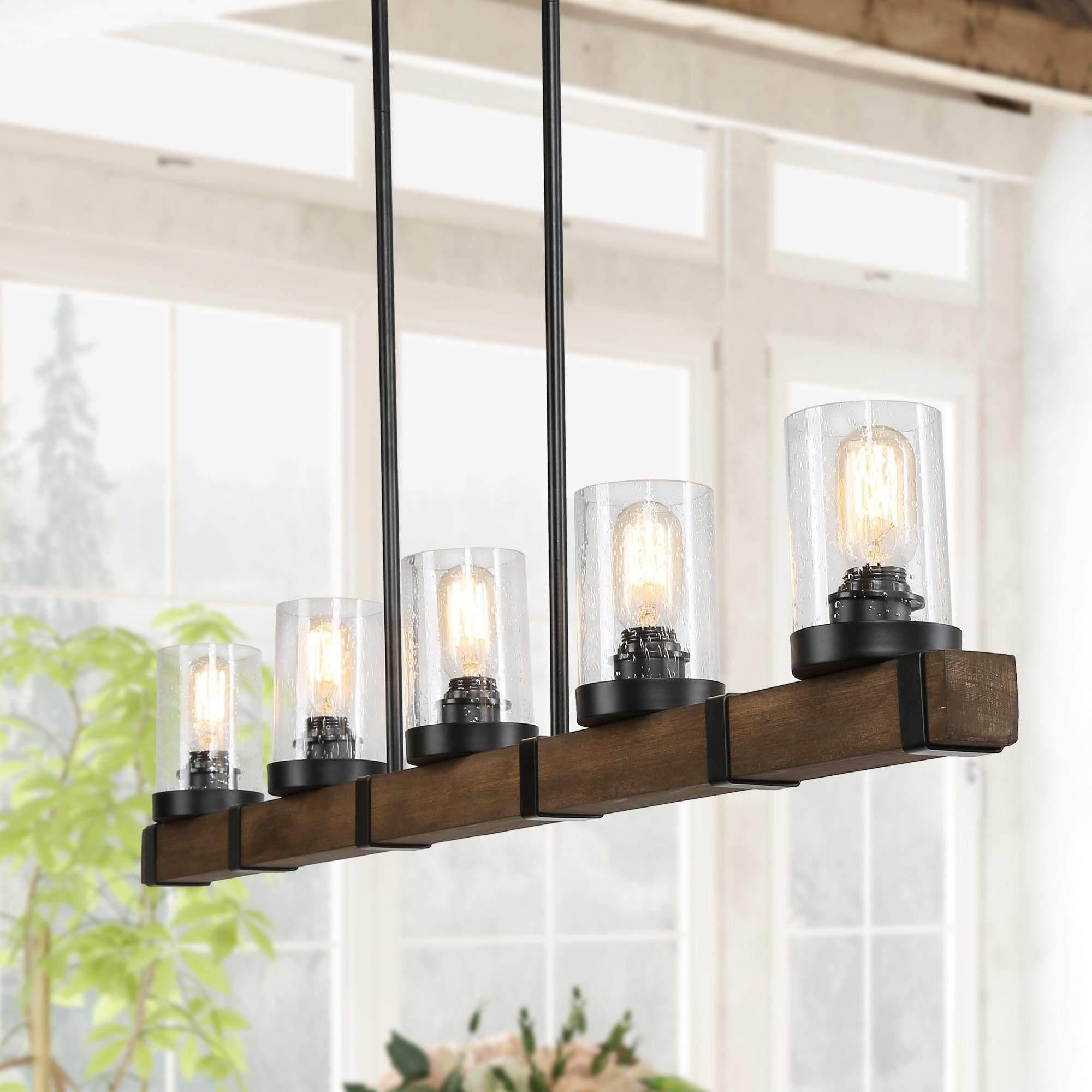 Industrial Pendant Lighting With 5 Lights Hanging Ceiling Lighting Fixture N A