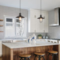 Carbon Loft Alkhateeb 1 Light Black Cage Pendant Light
