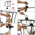 Modern Farmhouse Black Gold 20.5 D Chandelier Sputnik Starburst Pendant Light For Dining Room