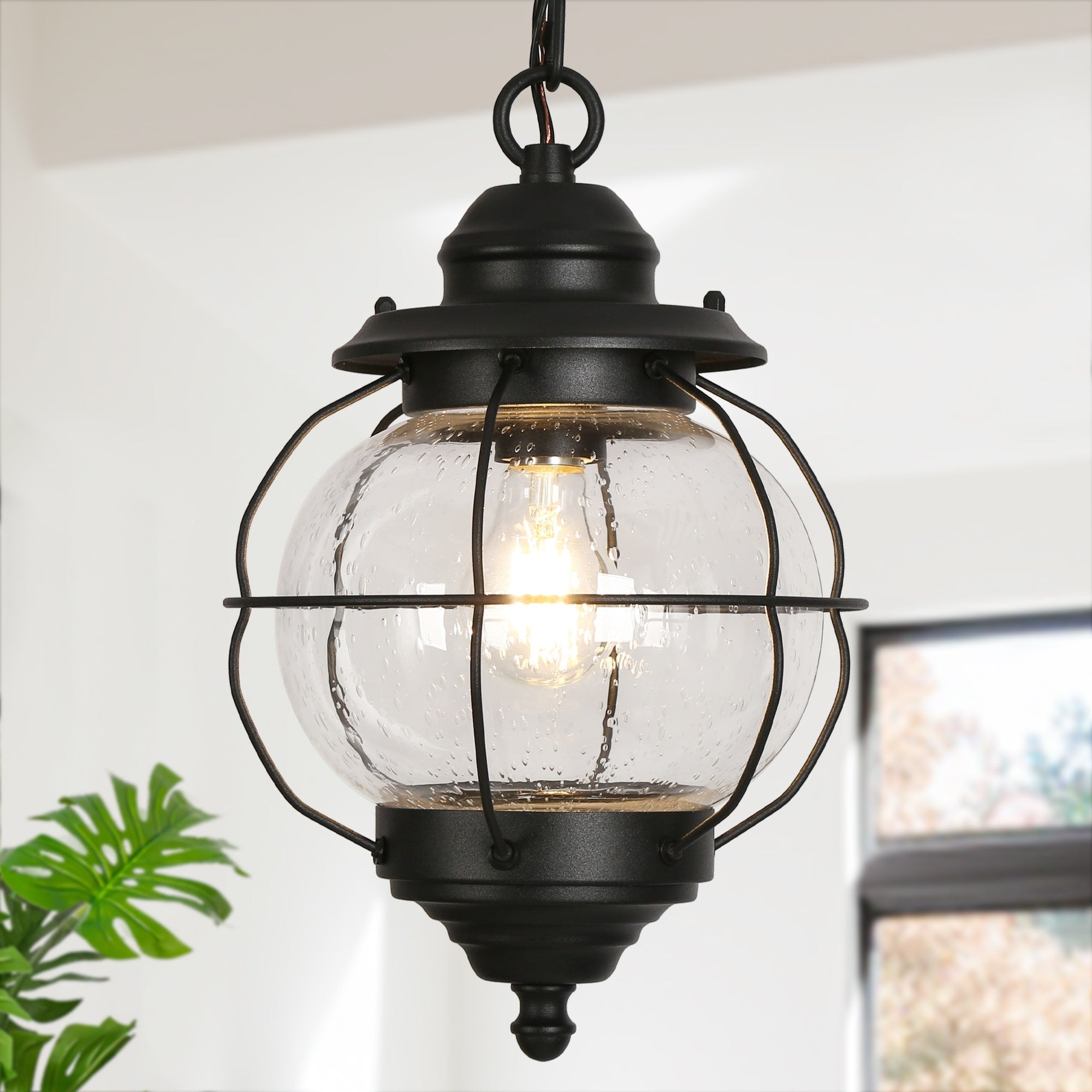 Industrial Haning Pendant Mini Ceiling Lighting For Indoor Outdoor 10.2 X 12.2