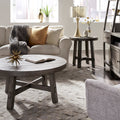 Modern Farmhouse Dusty Charcoal 3 Piece Round Table Set