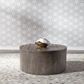 Modern Farmhouse Dusty Charcoal Drum Cocktail Table
