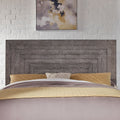 Modern Farmhouse Dusty Charcoal Queen Panel Headboard