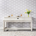 Modern Farmhouse Flea Market White Console Bar Table