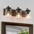 Carson Carrington Vaglostorp Modern Mason Jar Glass Wall Sconces