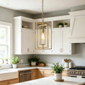 Glam Ceilling Hanging Light Golden Pendant Lighting For Kitchen Island