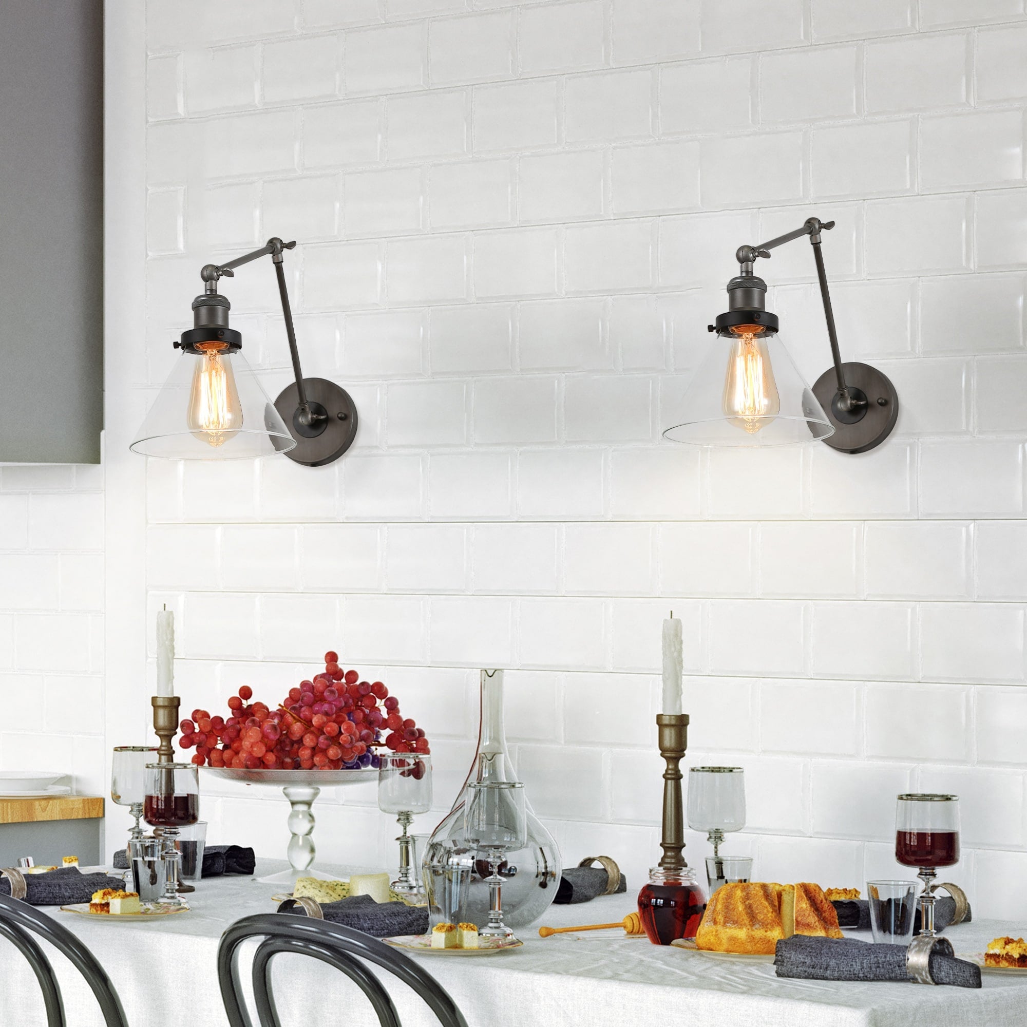 Modern Contemporary 1 Light Armed Swing Sconce