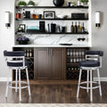 Reese Contemporary 30 Bar Height Barstool In Brushed Stainless Steel Finish And Black Faux Leather