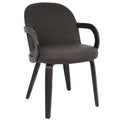 Modern Faux Leather And Bentwood Dining Chair Set Of 2