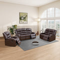 Modern Faux Synthetic 3 Piece Couch Living Room Sofa Set