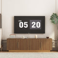 Modern Fluted 68 Tv Stand For Tvs Up To 65 With 16 Color Led Lights